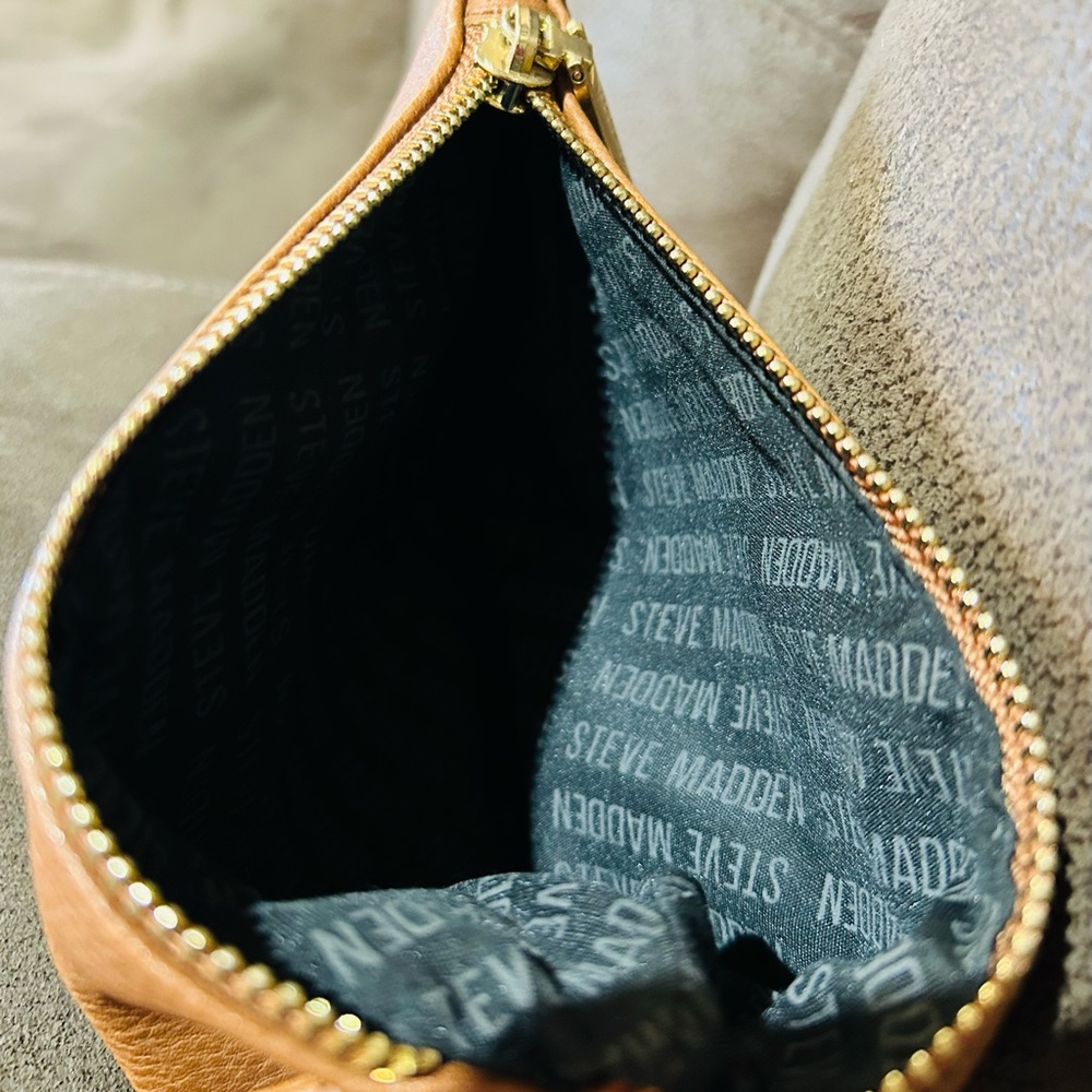Steve Madden Brown Leather Clutch